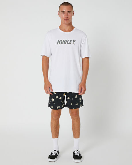 WHITE MENS CLOTHING HURLEY GRAPHIC TEES - AMTS22Q3FPWHT
