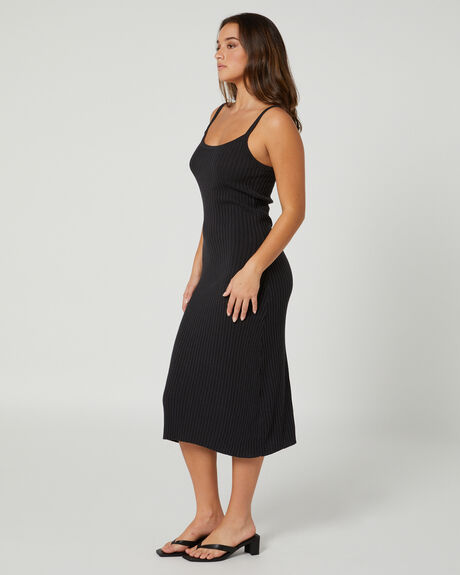 BLACK WOMENS CLOTHING THRILLS DRESSES - WTH22-923BBLK