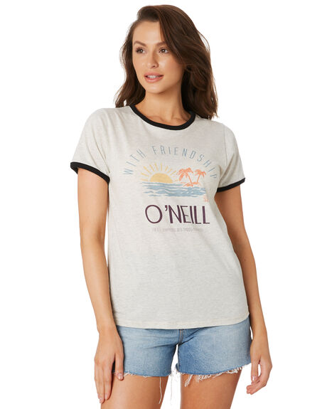 OATMEAL MARLE WOMENS CLOTHING O'NEILL TEES - 5720902OAT