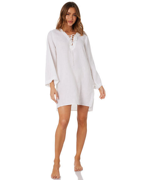 Seafolly Harbour Linen Cover Up - White | SurfStitch