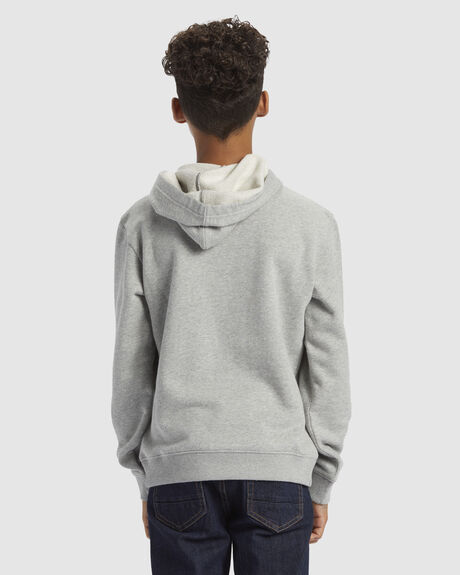 HEATHER GREY KIDS YOUTH BOYS DC SHOES JUMPERS + HOODIES - ADBSF03044-KNFH