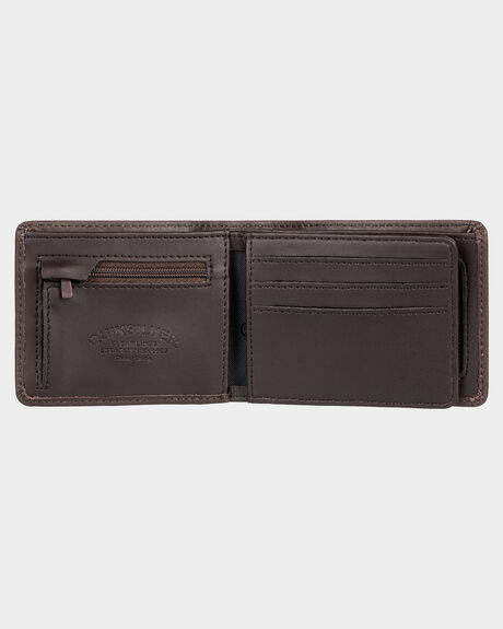CHOCOLATE BROWN MENS ACCESSORIES QUIKSILVER WALLETS - EQYAA03940-CSD0