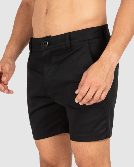 BLACK MENS CLOTHING UNIT SHORTS - 209117005-BLACK