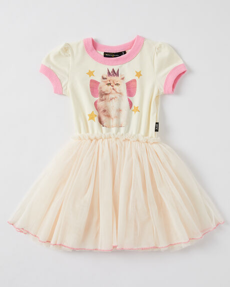 CREAM KIDS GIRLS ROCK YOUR KID DRESSES + PLAYSUITS - TGD22128-KQCREM