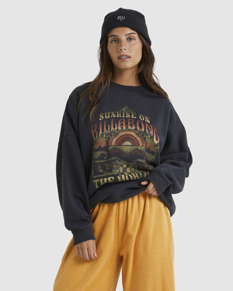 OFF BLACK WOMENS CLOTHING BILLABONG JUMPERS - UBJFT00223-OFB