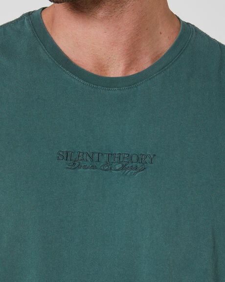 FOREST GREEN MENS CLOTHING SILENT THEORY T-SHIRTS + SINGLETS - 4028010FRST