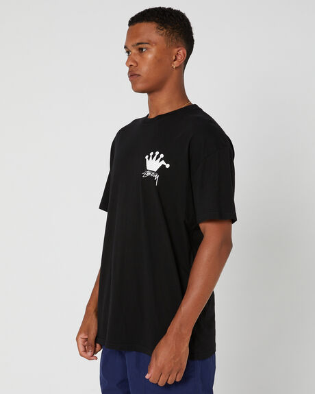 PIGMENT BLACK MENS CLOTHING STUSSY GRAPHIC TEES - ST036006PIGBLK