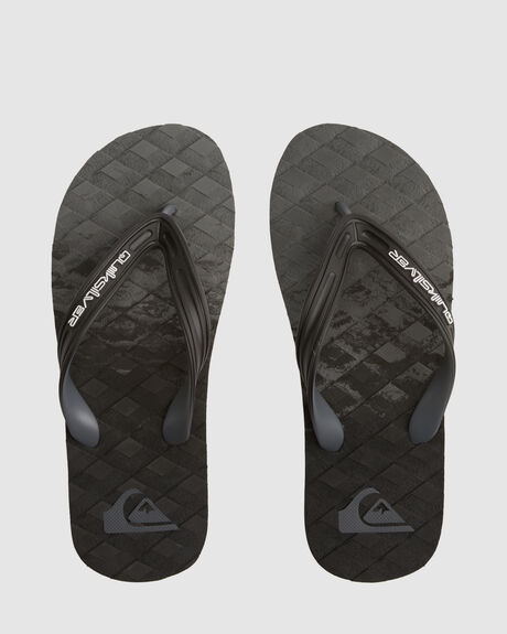 GREY MENS FOOTWEAR QUIKSILVER SLIDES + THONGS - AQYL101313-SYJ1