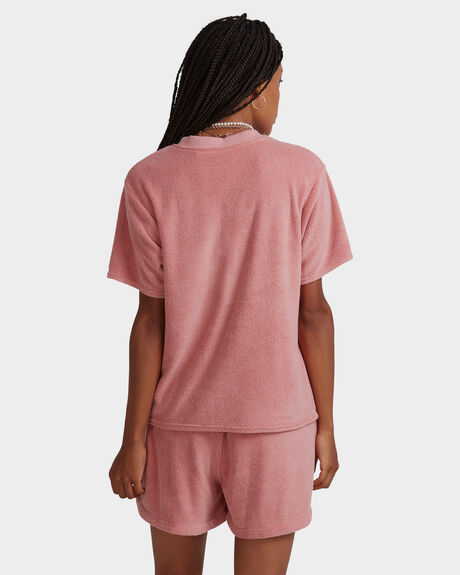 DUSTY ROSE WOMENS CLOTHING RVCA TEES - UVJKT00121-DSR