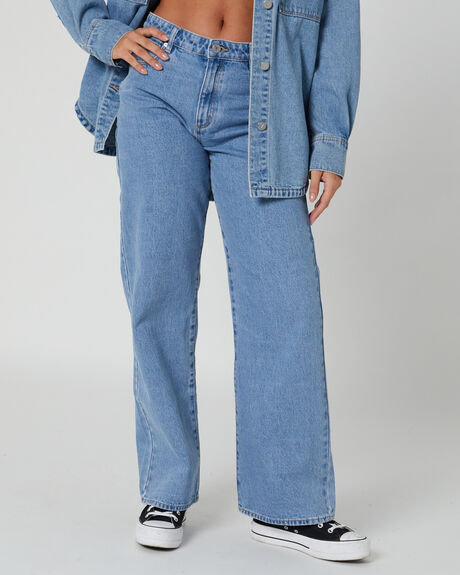 MID BLUE WOMENS CLOTHING ABRAND JEANS - A42J16-3130