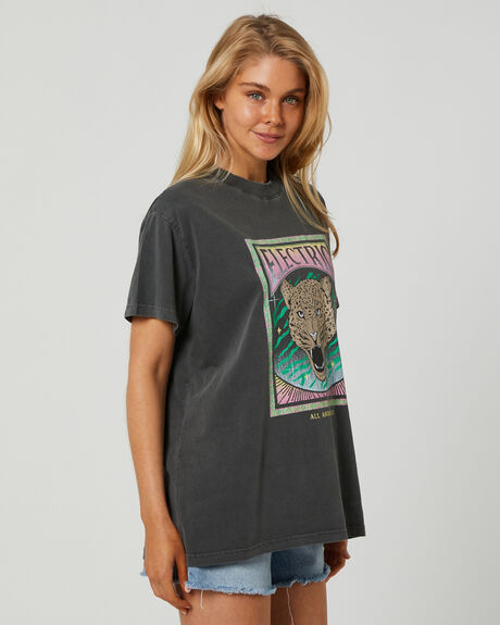 CHARCOAL WOMENS CLOTHING ALL ABOUT EVE TEES - 6404045CHAR