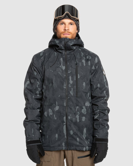 NATURE ZOOM DARK SHADOW SNOW MENS QUIKSILVER SNOW JACKET - EQYTJ03479-KRP3