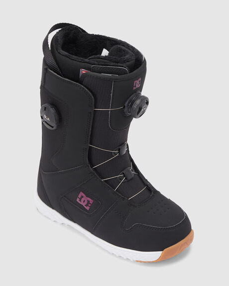 BLACK PURPLE SNOW WOMENS DC SHOES SNOWBOARD BOOTS - ADJO100037-BPU