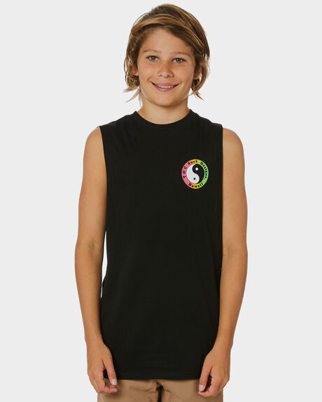 BLACK FADE KIDS BOYS TOWN AND COUNTRY TOPS - TCB010ABKF