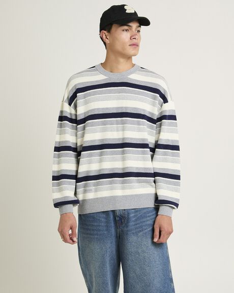 GREY MENS CLOTHING SPENCER PROJECT KNITS + CARDIGANS - SPMW25834-GRY-S