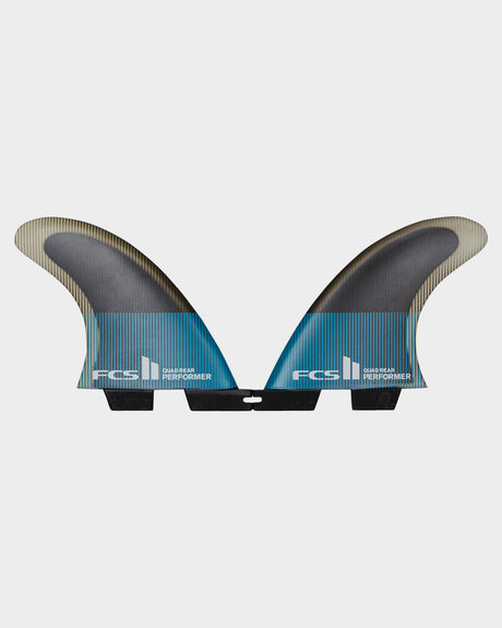 TEAL BLACK SURF ACCESSORIES FCS FINS - FPER-PC04-RS-RTEABK