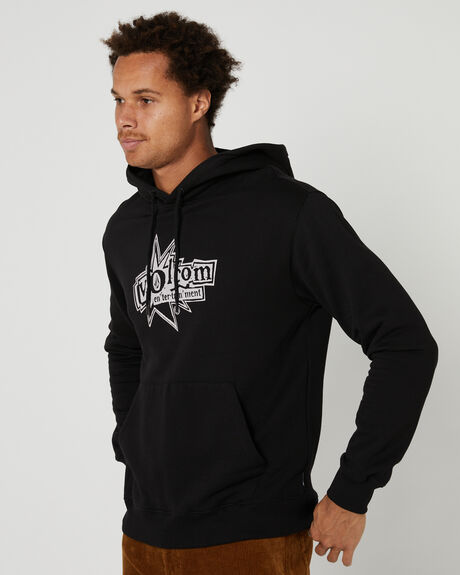 BLACK MENS CLOTHING VOLCOM HOODIES - A4112302BLK