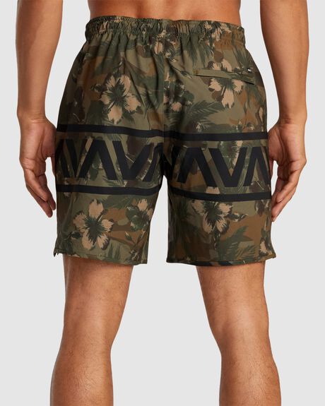 FLORAL CAMO MENS CLOTHING RVCA SHORTS - AVYWS00363-TLD7