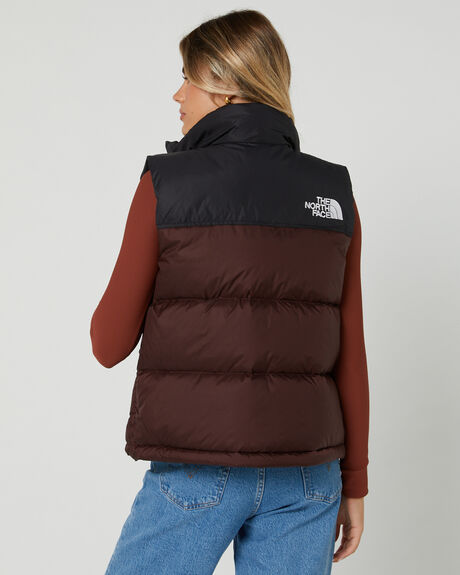 COAL BROWN WOMENS CLOTHING THE NORTH FACE COATS + JACKETS - NF0A3XEPLOS