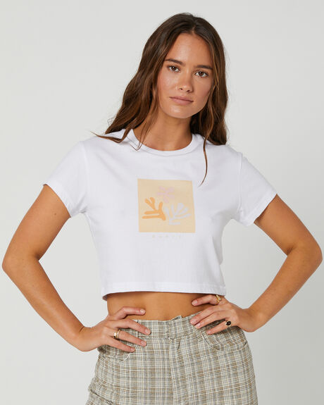 WHITE WOMENS CLOTHING RUSTY TEES - TTL1259-WHT