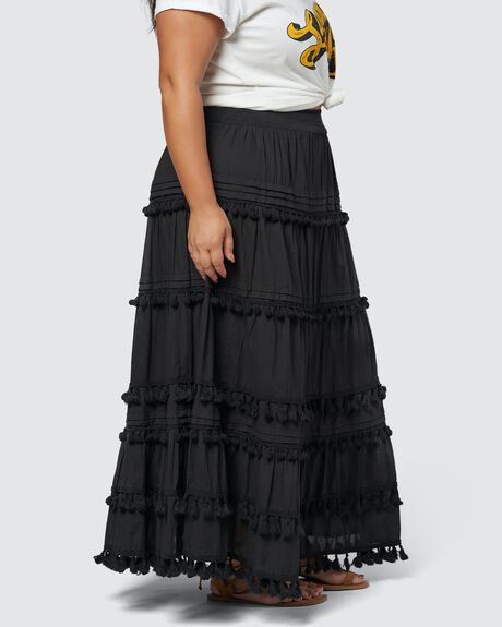 BLACK WOMENS CLOTHING THE POETIC GYPSY SKIRTS - CPAW24070001-10