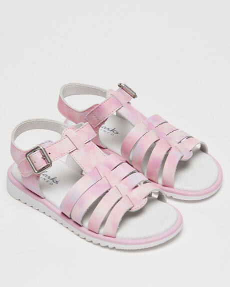 PINK CLOUD KIDS YOUTH GIRLS CLARKS SANDALS - 203035PNKCL