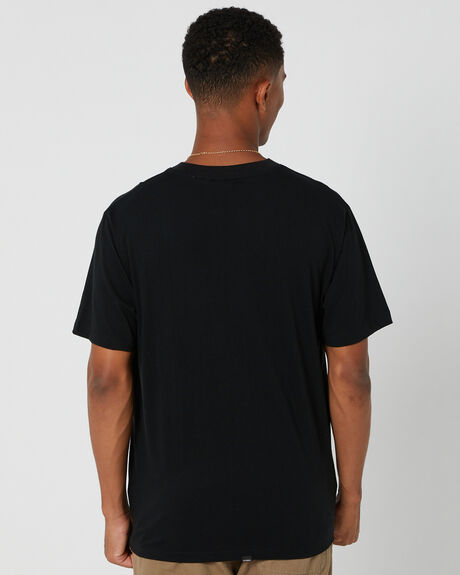 WASHED BLACK MENS CLOTHING THRILLS GRAPHIC TEES - TA23-102BWWASHE