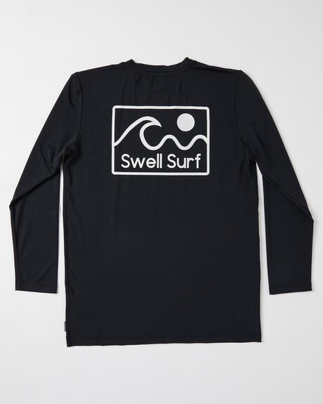 BLACK SURF KIDS SWELL RASHVESTS - S3231150BLK