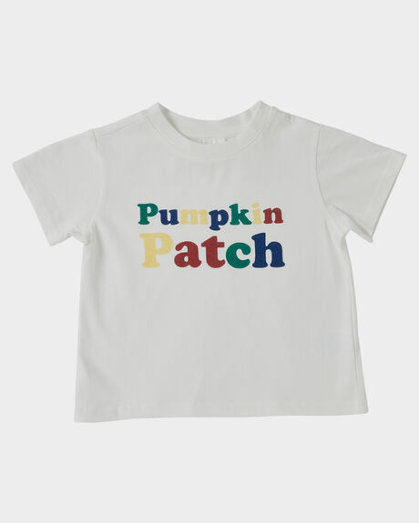 WHITE KIDS BOYS PUMPKIN PATCH T-SHIRTS + SINGLETS - P2222002WHT
