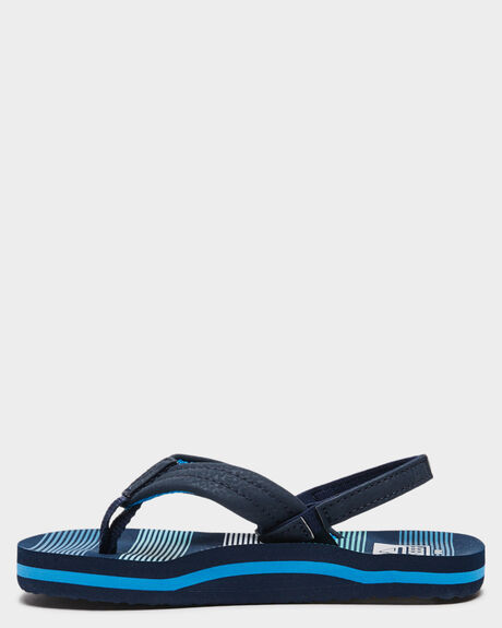 DEEP SEAS STRIPE KIDS YOUTH BOYS REEF SLIDES + THONGS - CI4155DST
