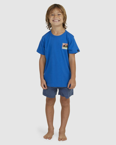 SNORKEL BLUE KIDS BOYS QUIKSILVER TOPS - UQKZT03342-BRT0