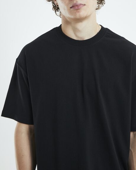 BLACK MENS CLOTHING BLACK NOISE WHITE RAIN T-SHIRTS + SINGLETS - 52201700026