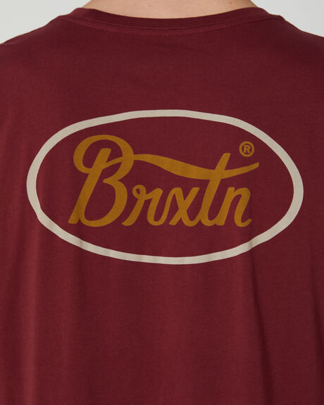 BURG GOLDEN BROWN MENS CLOTHING BRIXTON T-SHIRTS + SINGLETS - 16803DBGBB