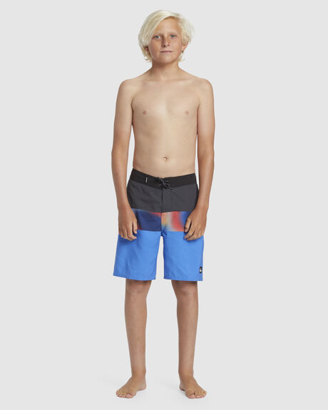 NEBULAS BLUE KIDS YOUTH BOYS QUIKSILVER BOARDSHORTS - AQBBS03139-BQV8