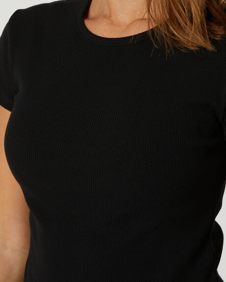 BLACK WOMENS CLOTHING SWELL TEES - S8212004BLK