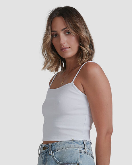 WHITE WOMENS CLOTHING BILLABONG SINGLETS - BB-6503177-WHT