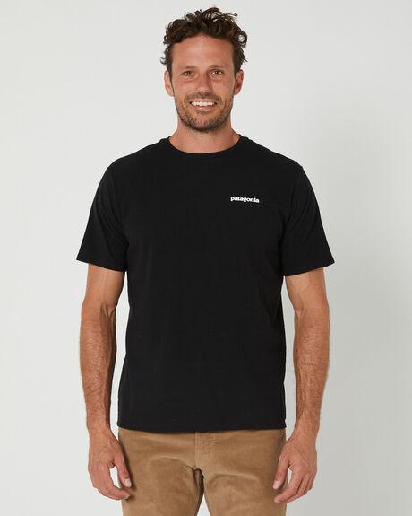BLACK MENS CLOTHING PATAGONIA GRAPHIC TEES - 38504BLK