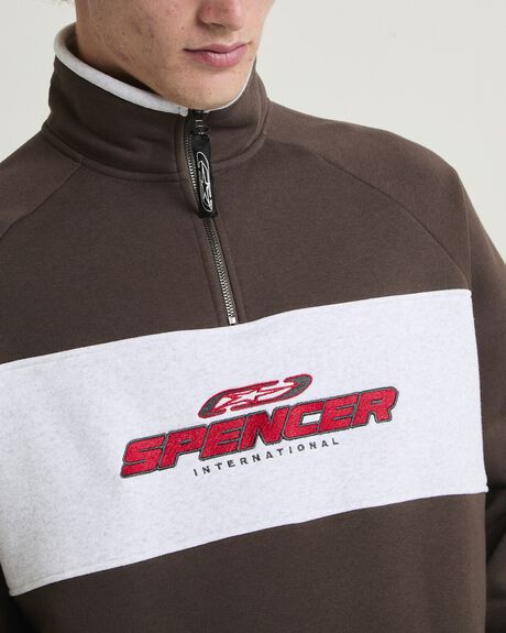 UMBER MENS CLOTHING SPENCER PROJECT HOODIES - SPMW25881-BRN-S