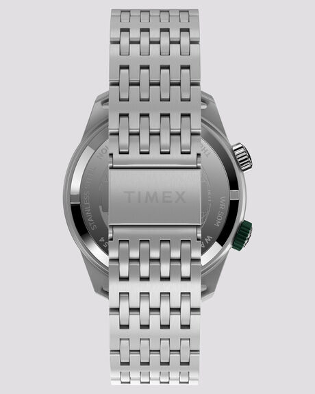 BLACK SILVER MENS ACCESSORIES TIMEX WATCHES - TW2V49700BLK
