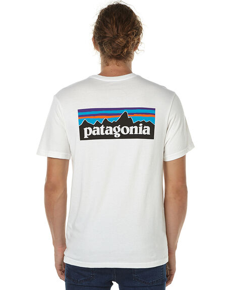 Patagonia P6 Logo Mens Tee - White | SurfStitch