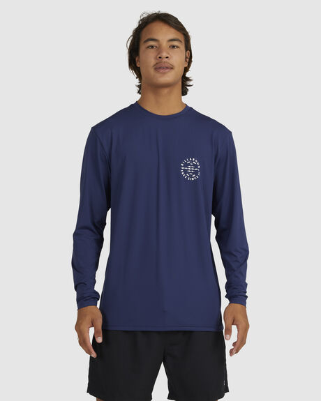 NAVY SURF MENS BILLABONG RASHVESTS - UBYWR00119-NVY