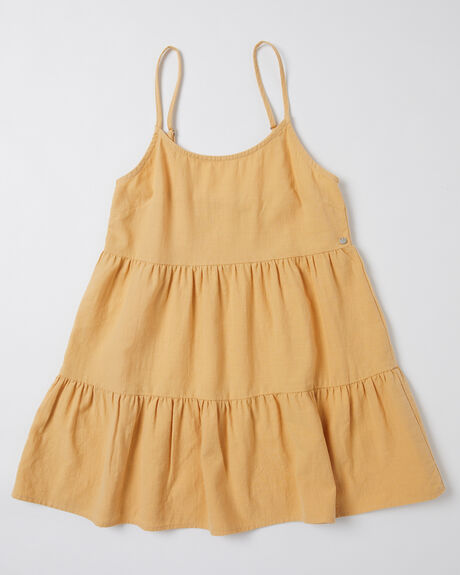 YELLOW KIDS YOUTH GIRLS RUSTY DRESSES + PLAYSUITS - DRG0042YEL