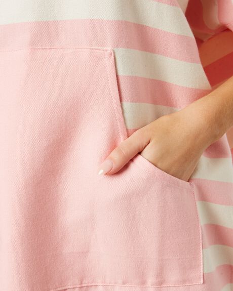 PINK STRIPE WOMENS ACCESSORIES BLEM BEACH ACCESSORIES TOWELS - OCNPNKSTRPONL
