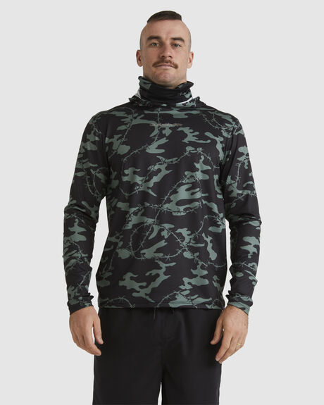 BLACK SURF MENS QUIKSILVER RASHVESTS - EQYWR03429-KVJ8
