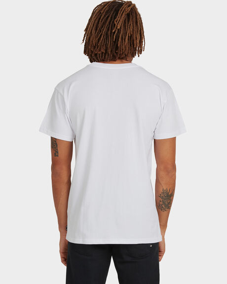 WHITE MENS CLOTHING BILLABONG BASIC TEES - UBYZT00162-WHT