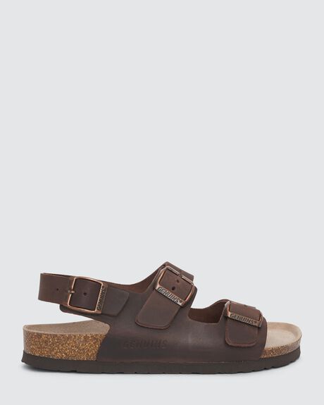 BROWN WOMENS FOOTWEAR GENUINS SANDALS - G100657-36