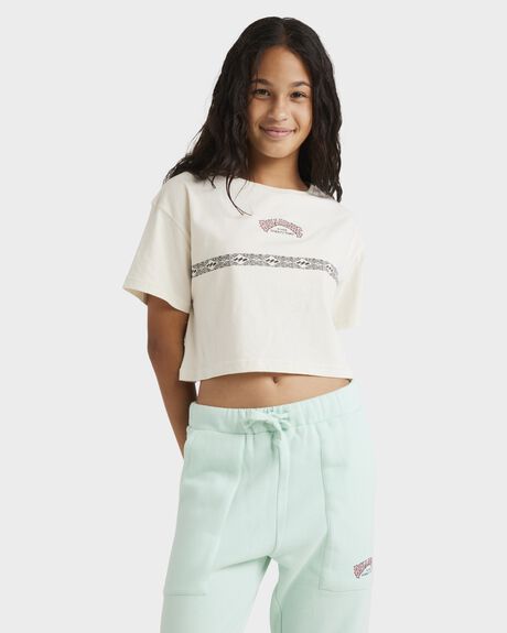 SALT CRYSTAL KIDS YOUTH GIRLS BILLABONG T-SHIRTS + SINGLETS - UBGZT00143-SCS