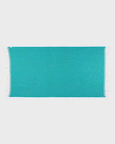 TURQUOISE WOMENS ACCESSORIES BLEM BEACH ACCESSORIES TOWELS - TURQUOISELUXE