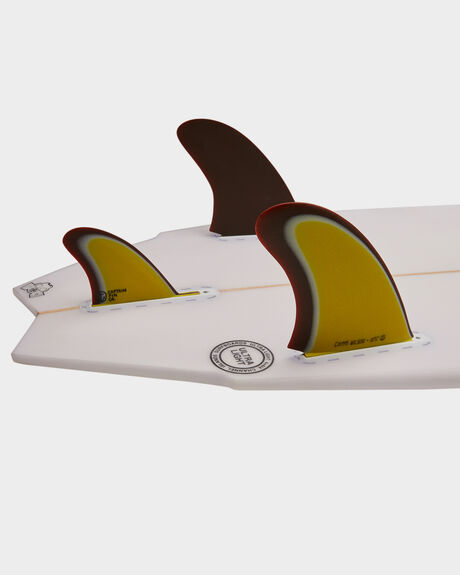 YELLOW BOARDSPORTS SURF CAPTAIN FIN CO. FINS - CFF2411704-YEL