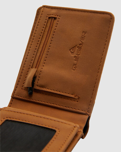 CHOCOLATE BROWN MENS ACCESSORIES QUIKSILVER WALLETS - AQYAA03389-CSD0